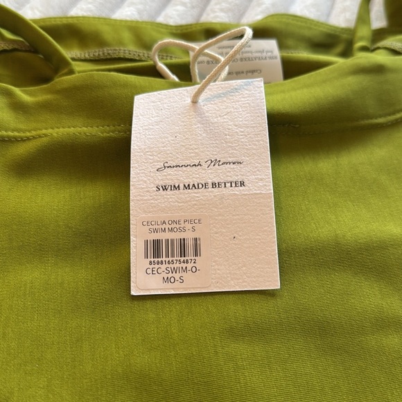 Savannah Morrow Cecilia One Piece Swimsuit in Moss - Picture 6 of 6